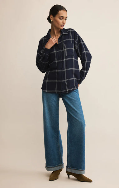 RIVER PLAID BUTTON UP~~FINAL SALE