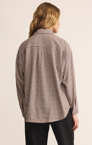 RIVER PLAID BUTTON UP