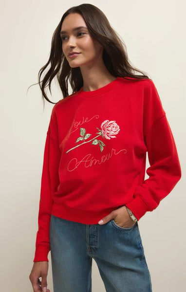 FIRST DATE FLEECE SWEATSHIRT