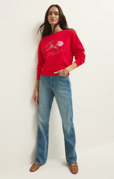 FIRST DATE FLEECE SWEATSHIRT