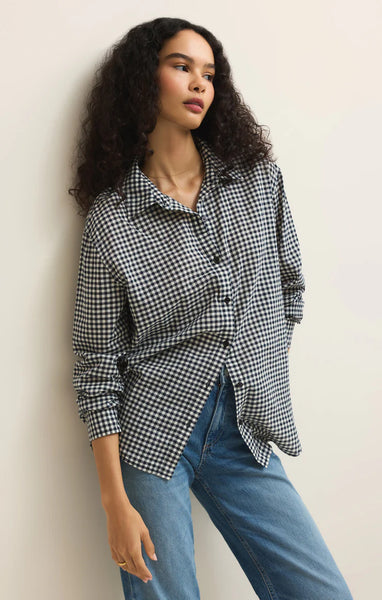 SEAPORT GINGHAM BUTTON UP