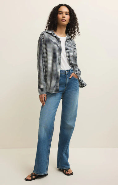 SEAPORT GINGHAM BUTTON UP