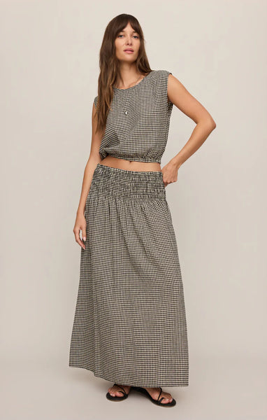 BROOKE GINGHAM MAXI SKIRT