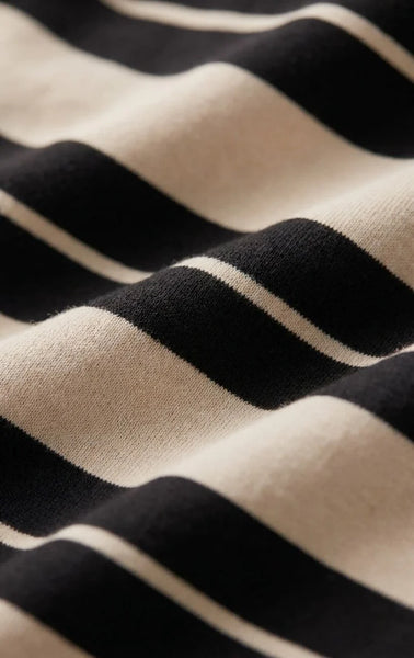 GAIL STRIPED MIDI SKIRT