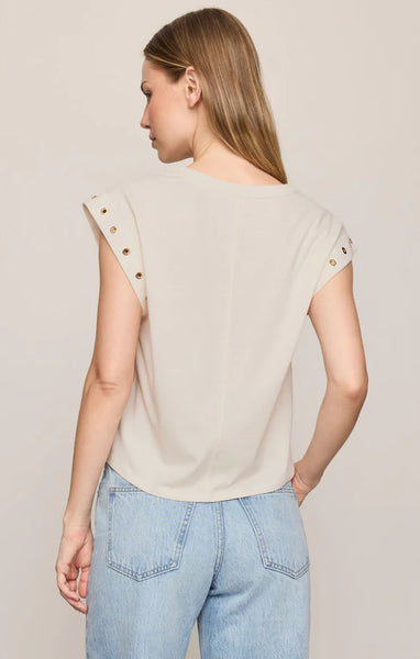 CAMINO GROMMET MUSCLE TEE In SANDSTONE