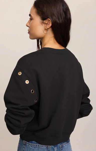 AXEL GROMMET SWEATSHIRT~~BLACK