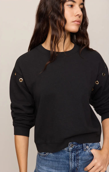 AXEL GROMMET SWEATSHIRT~~BLACK