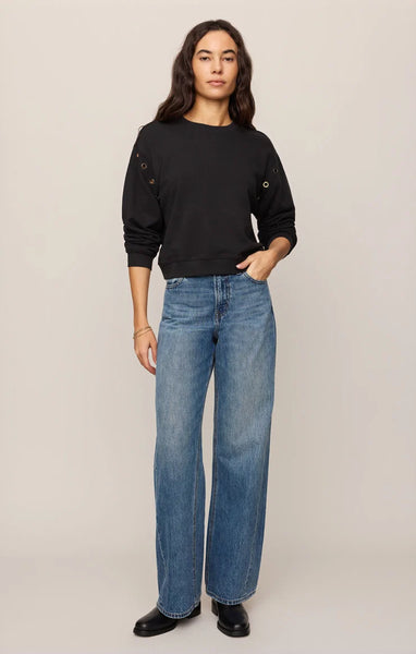 AXEL GROMMET SWEATSHIRT~~BLACK