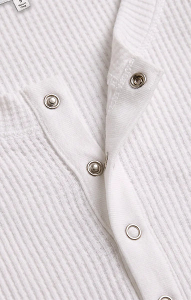 ALBANY WAFFLE BUTTON UP TOP