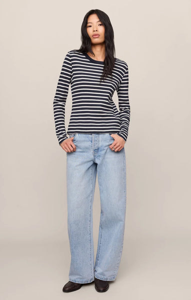 ARLET STRIPE THERMAL TOP ~~ECLIPSE