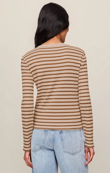 ARLET STRIPE THERMAL TOP