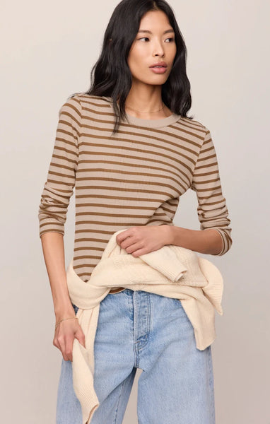 ARLET STRIPE THERMAL TOP