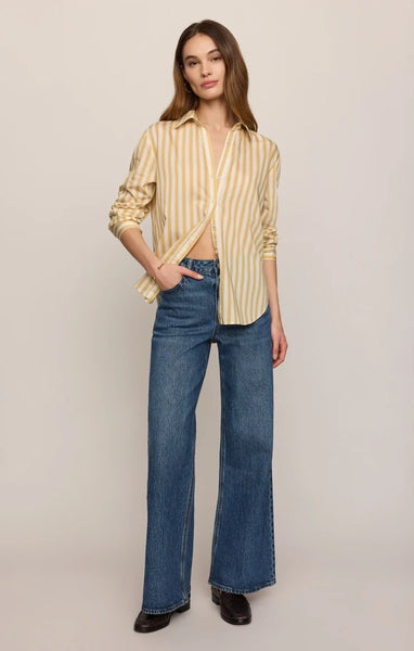 GOLDEN HAVEN STRIPE BUTTON UP