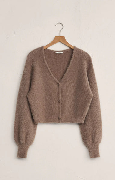 SADIRA FLUFFY CROP CARDIGAN