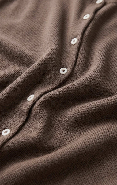 SYD LINEN KNIT TANK VEST in PEBBLE COAST