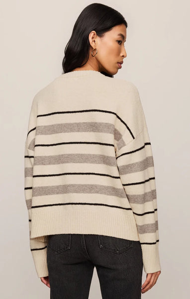 CIRRUS STRIPE SWEATER