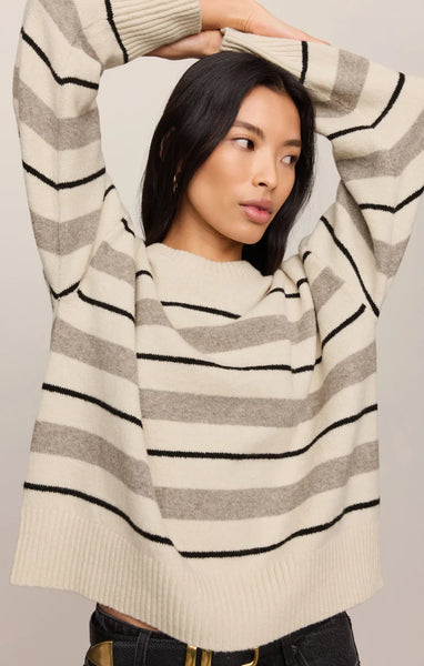 CIRRUS STRIPE SWEATER