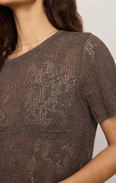 WAVERTON CROCHET SWEATER TEE