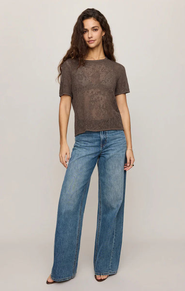 WAVERTON CROCHET SWEATER TEE