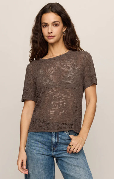 WAVERTON CROCHET SWEATER TEE