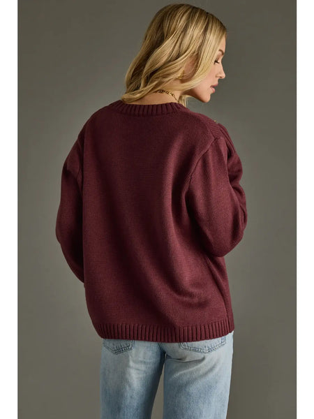 WINE WEATHER SWEATER