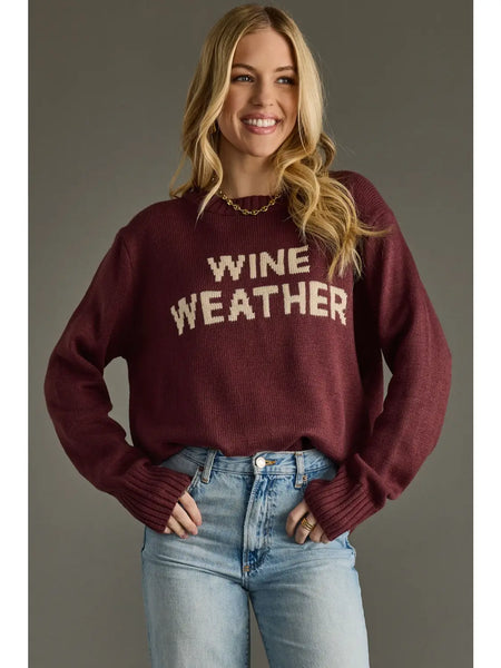 WINE WEATHER SWEATER