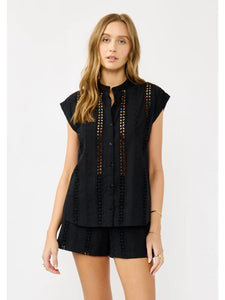 Beachfront Eyelet Camp Shirt