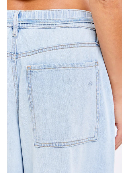Medium Light Drawstring Utility Pocket Wideleg