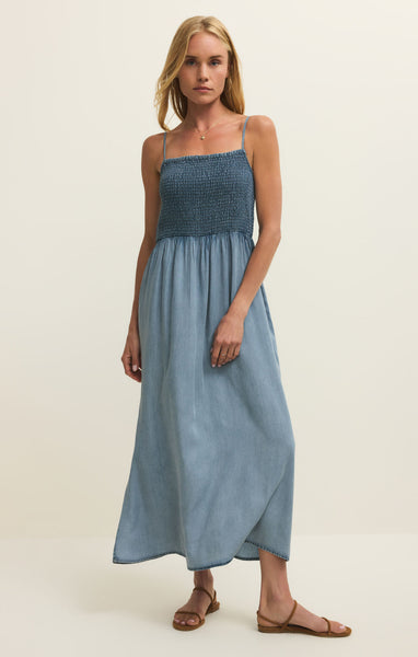 Bayside Chambray Maxi Dress