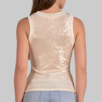Shimmer/Metallic Sleeveless Top