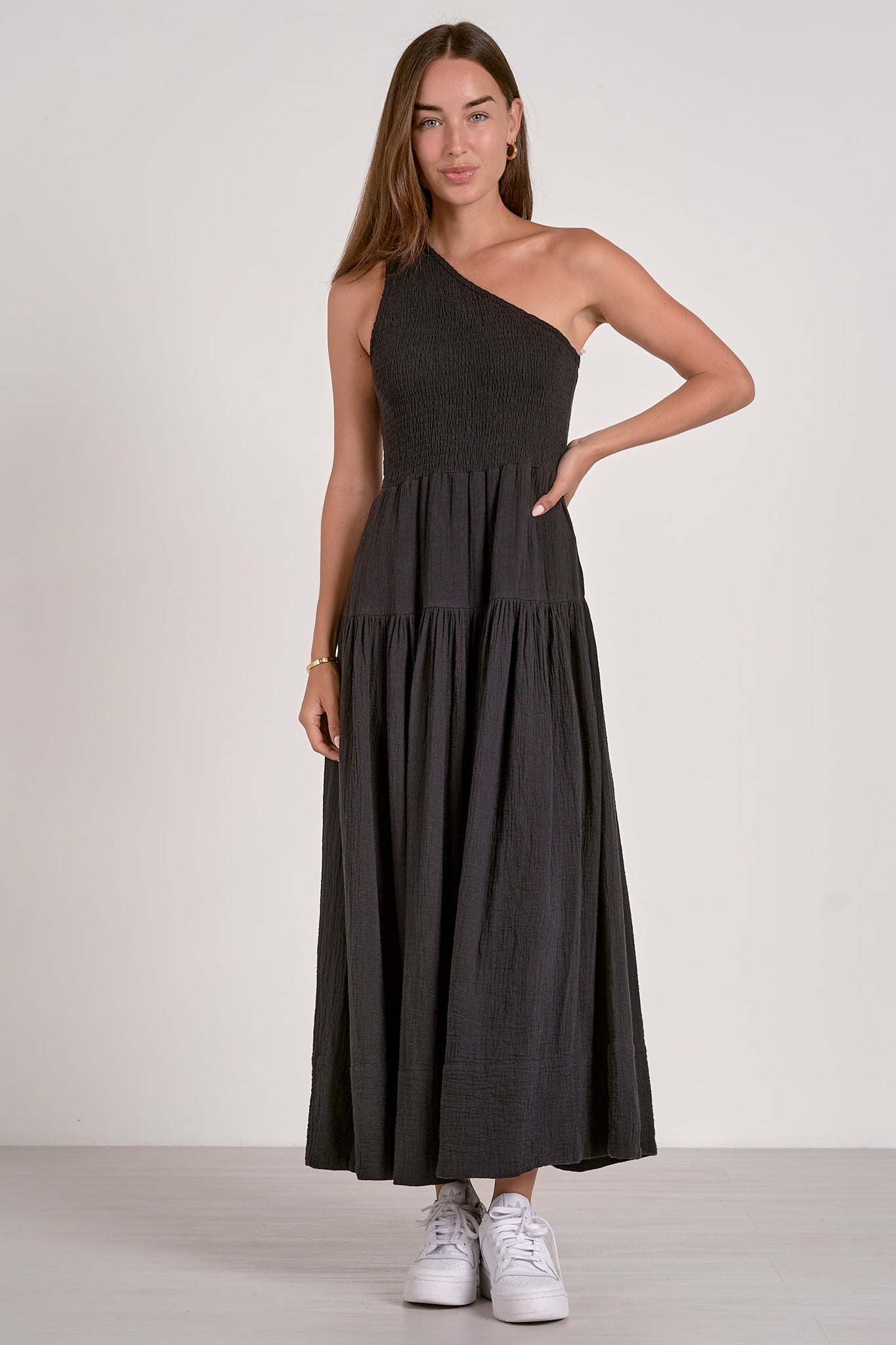 One Shoulder Maxi Dress
