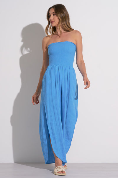 Strapless Smock Jumpsuit