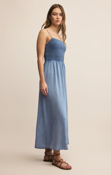 Bayside Chambray Maxi Dress